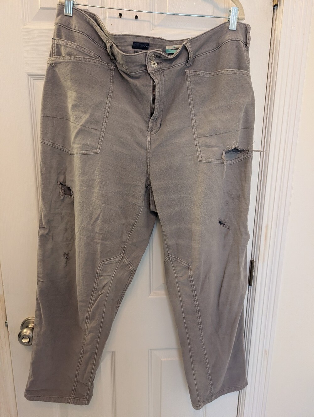 Pilcro Distressed Utility Pants